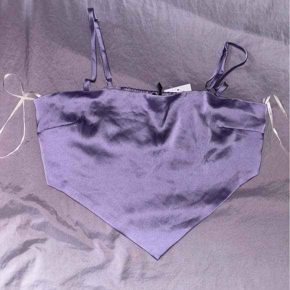 Medium Lavender Forever 21 Cropped Top - Picture 1 of 4